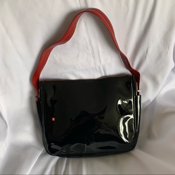 BALLY Black Patent Shoulder Tote Bag - Picture 2 of 11